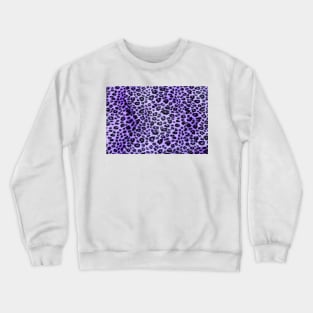 Purple Leopard Print Crewneck Sweatshirt